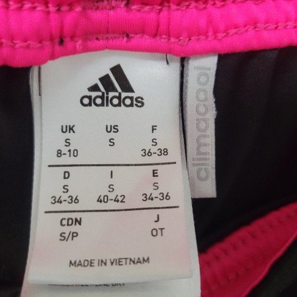 Adidas Black and Pink lightweight gym shorts size small Womens - Picture 3 of 3